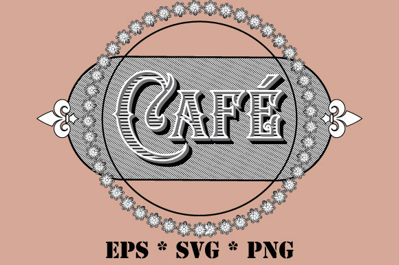 Café Cafe Sign Vintage Retro Vector SVG Review