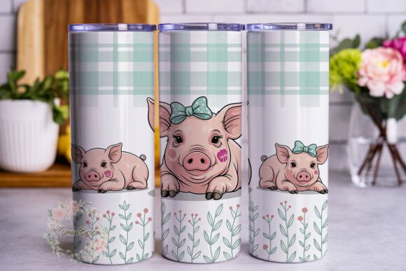 Cute Piglet Floral 20oz Tumbler Wrap Review