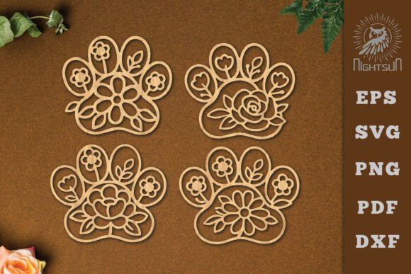 Decorative Floral Paw Lasercut SVG Review