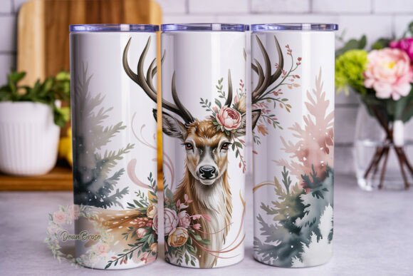 Deer Winter Floral 20oz Tumbler Wrap Review