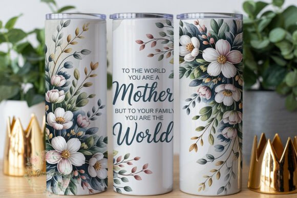 Elegant Floral Mother s Day 20oz Tumbler