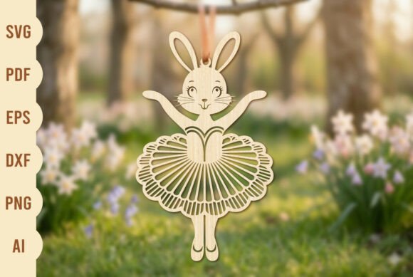 Floral Tutu Bunny Laser Cut Design Review