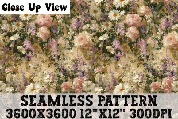 Spring Floral Seamless Pattern Review for Embroidery