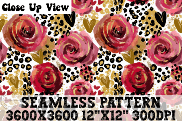Watercolor Floral Hearts Pattern Review